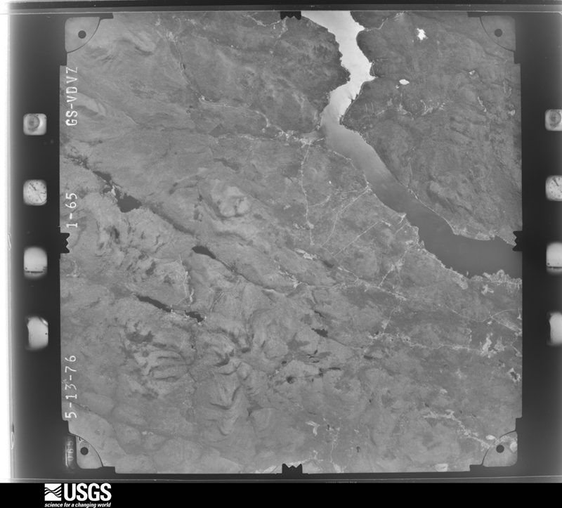 U.S. Geological Survey aerial photograph, 1976-05-01, scale 1:78000