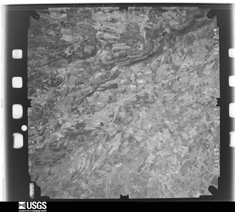 U.S. Geological Survey aerial photograph, 1978-05-11, scale 1:80000