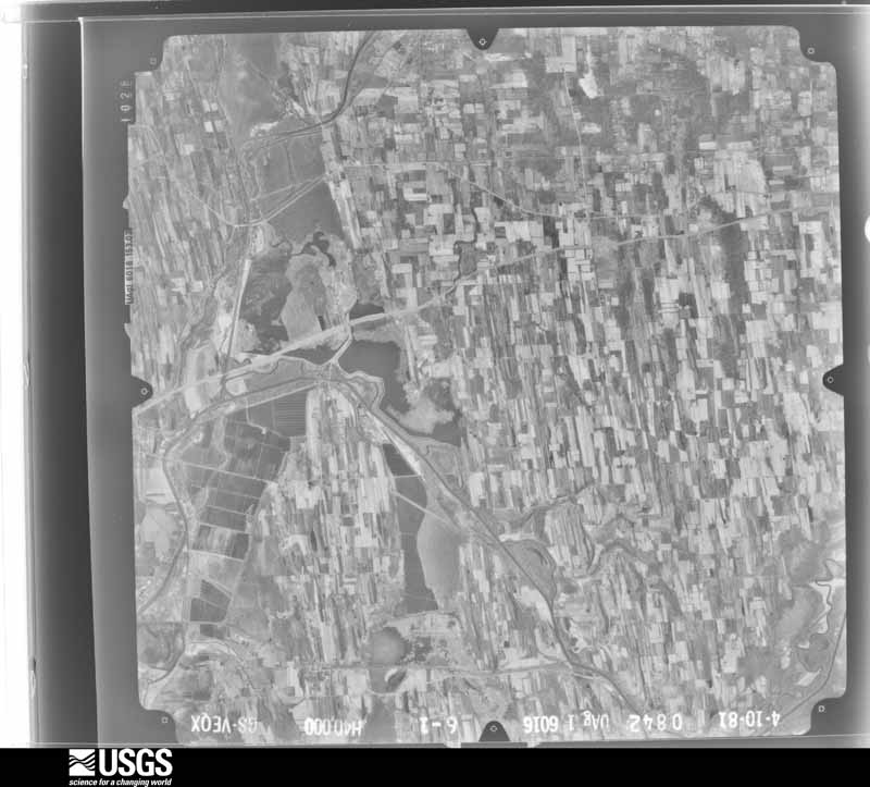 U.S. Geological Survey aerial photograph, 1981-05-01, scale 1:80000