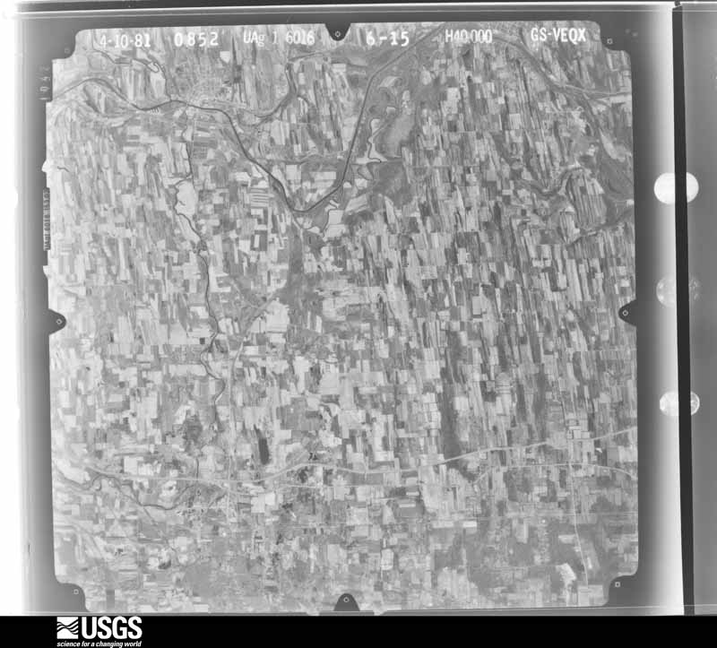U.S. Geological Survey aerial photograph, 1981-05-01, scale 1:80000