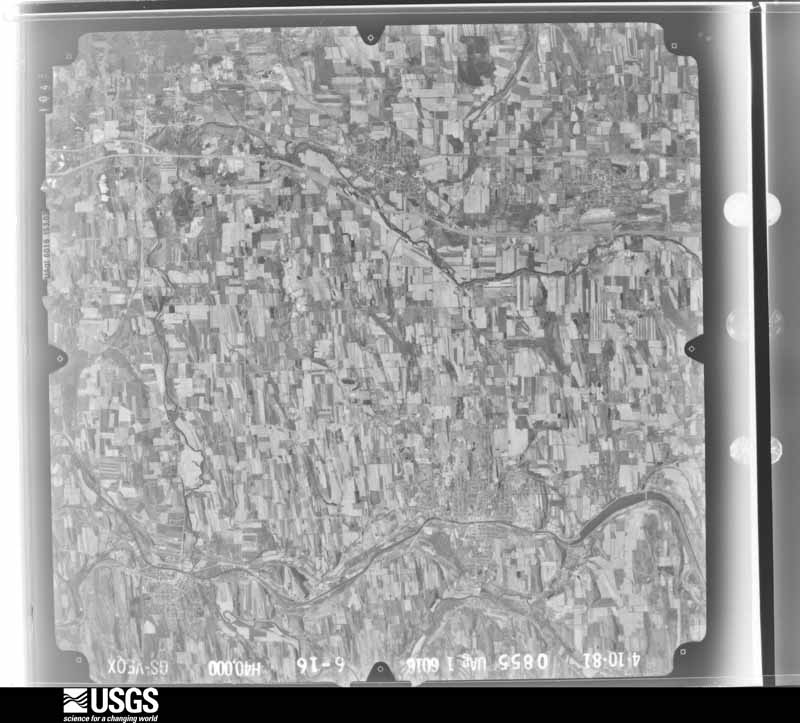 U.S. Geological Survey aerial photograph, 1981-05-01, scale 1:80000