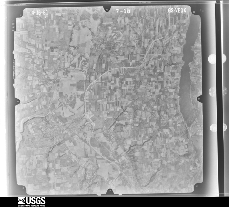 U.S. Geological Survey aerial photograph, 1981-04-16, scale 1:80000