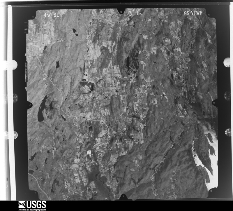 U.S. Geological Survey aerial photograph, 1981-04-07, scale 1:80000