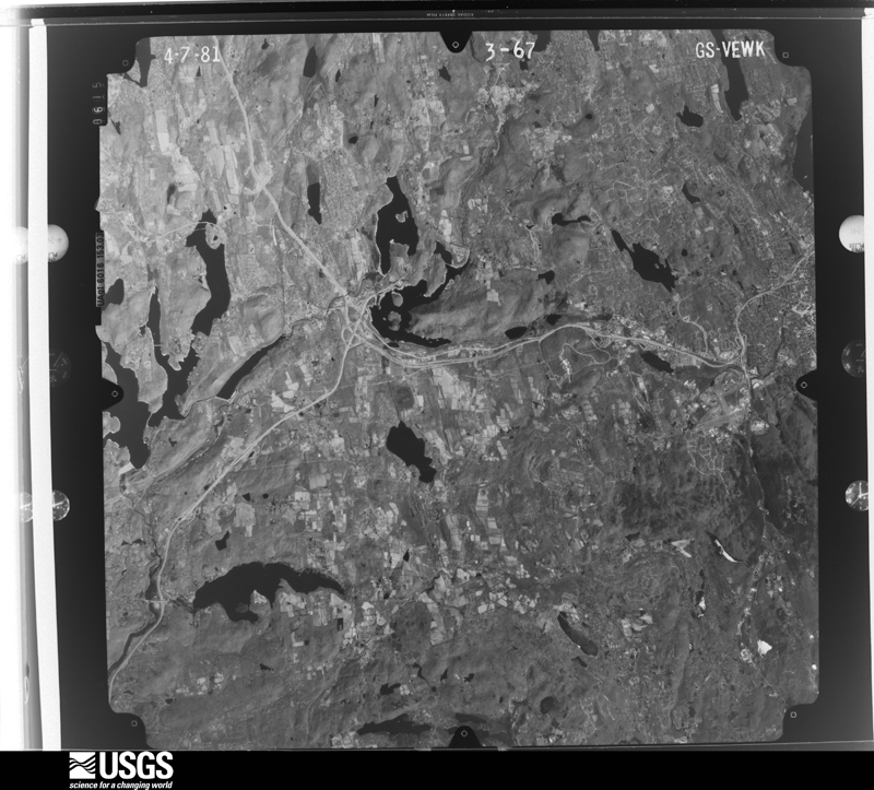 U.S. Geological Survey aerial photograph, 1981-04-07, scale 1:80000
