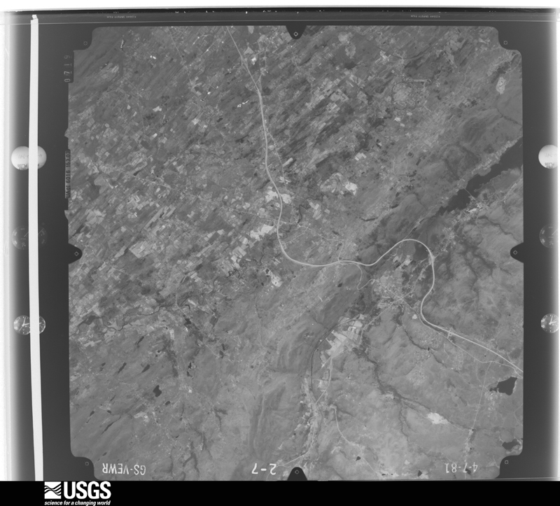 U.S. Geological Survey aerial photograph, 1981-04-07, scale 1:80000