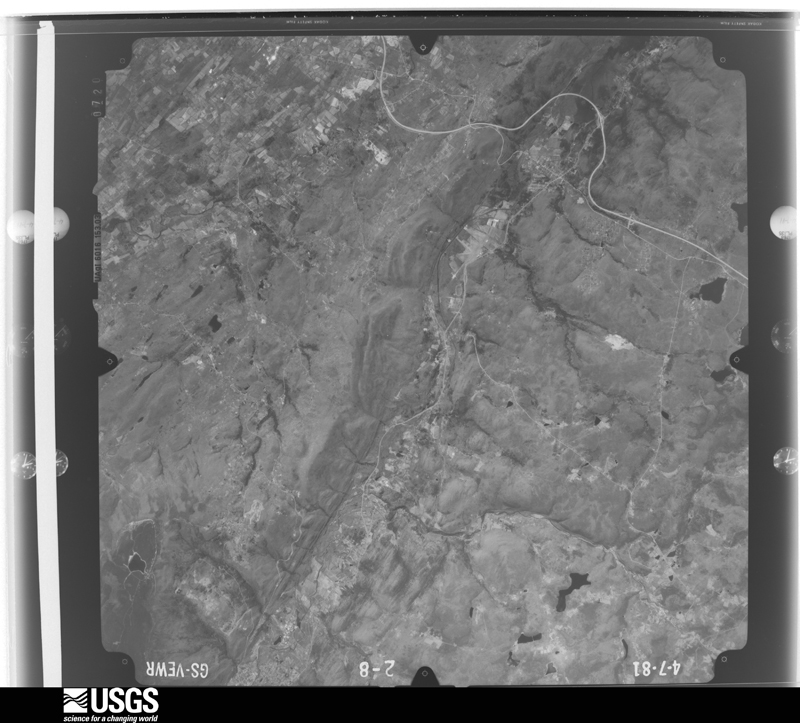 U.S. Geological Survey aerial photograph, 1981-04-07, scale 1:80000