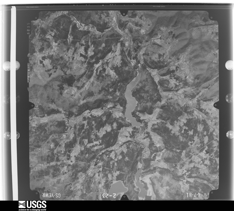 U.S. Geological Survey aerial photograph, 1981-04-07, scale 1:80000