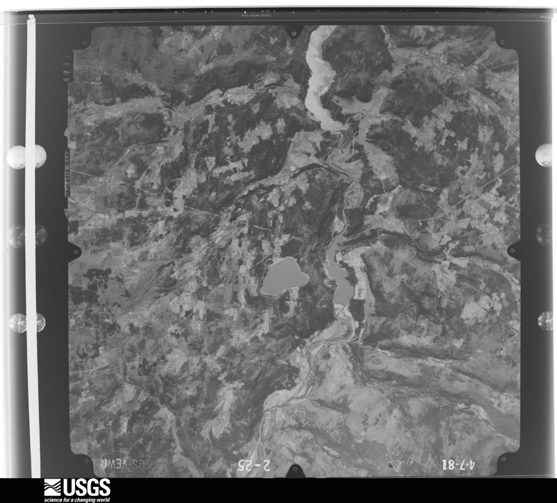 U.S. Geological Survey aerial photograph, 1981-04-07, scale 1:80000