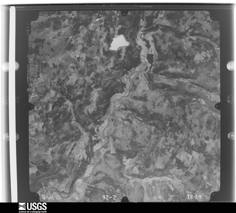 U.S. Geological Survey aerial photograph, 1981-04-07, scale 1:80000