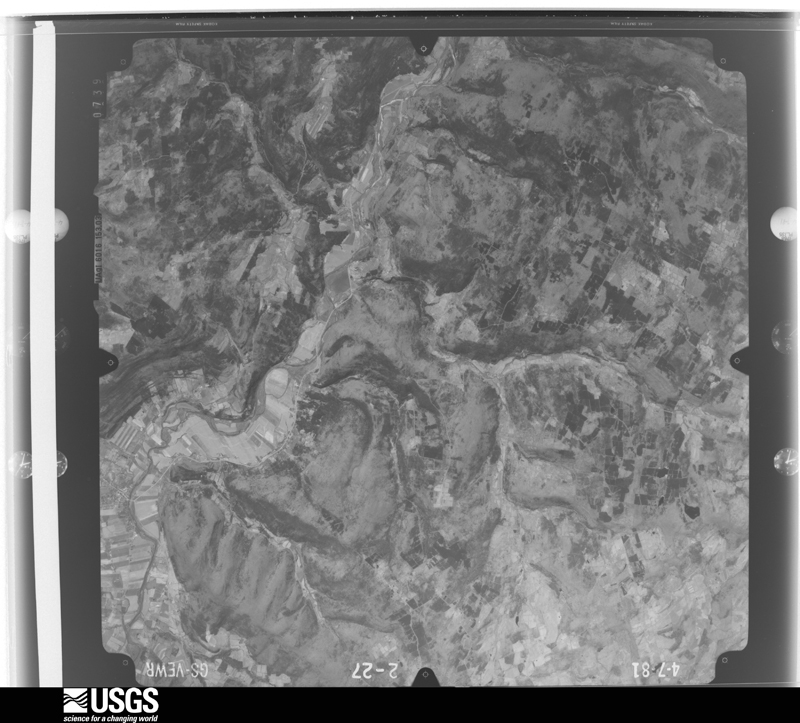 U.S. Geological Survey aerial photograph, 1981-04-07, scale 1:80000