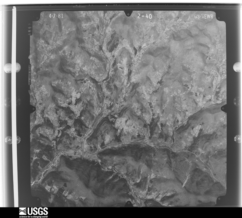 U.S. Geological Survey aerial photograph, 1981-04-07, scale 1:80000