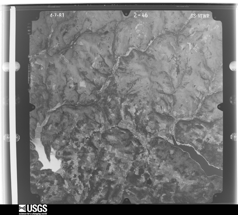 U.S. Geological Survey aerial photograph, 1981-04-07, scale 1:80000