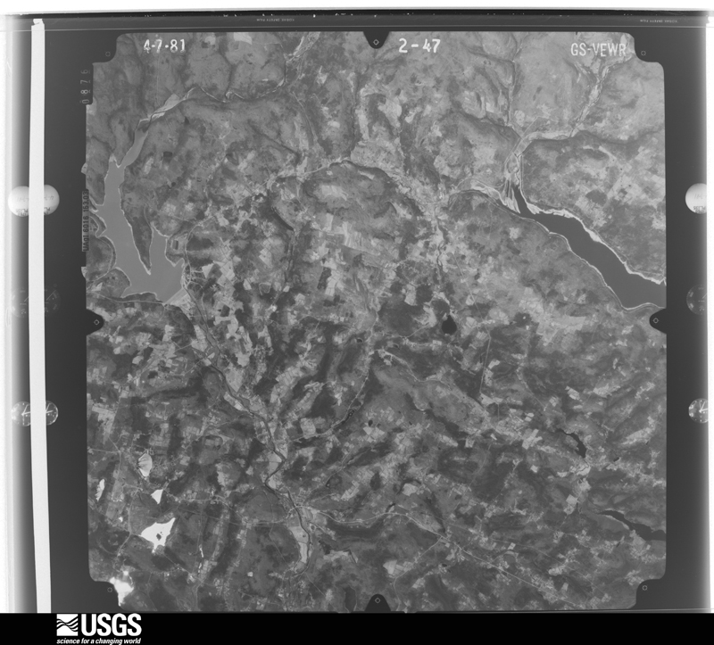 U.S. Geological Survey aerial photograph, 1981-04-07, scale 1:80000