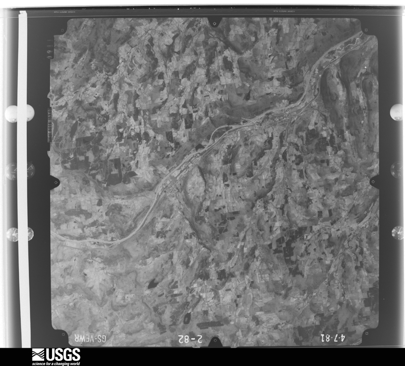 U.S. Geological Survey aerial photograph, 1981-04-07, scale 1:80000