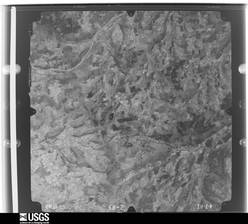 U.S. Geological Survey aerial photograph, 1981-04-07, scale 1:80000