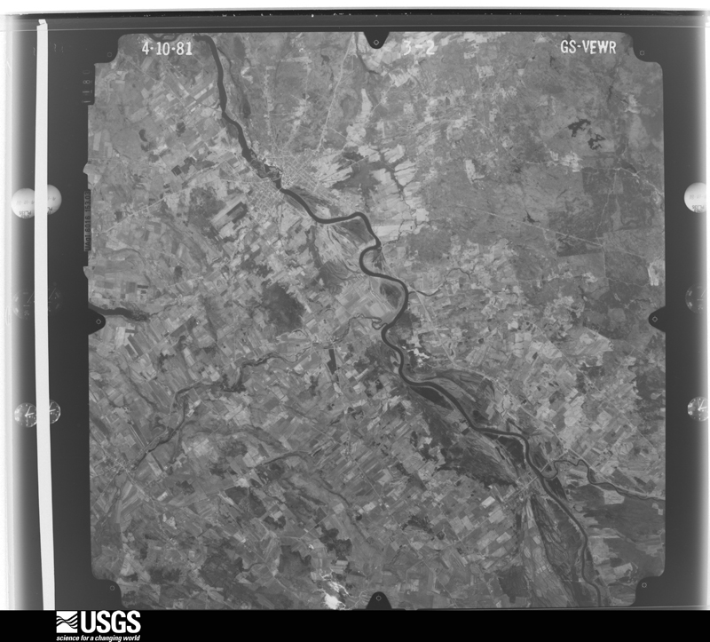 U.S. Geological Survey aerial photograph, 1981-04-10, scale 1:80000