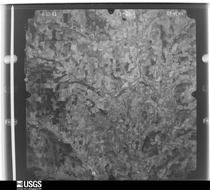U.S. Geological Survey aerial photograph, 1981-04-10, scale 1:80000