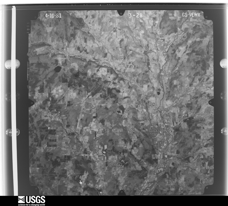 U.S. Geological Survey aerial photograph, 1981-04-10, scale 1:80000