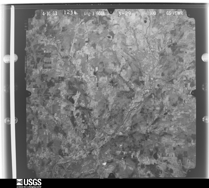 U.S. Geological Survey aerial photograph, 1981-04-10, scale 1:80000