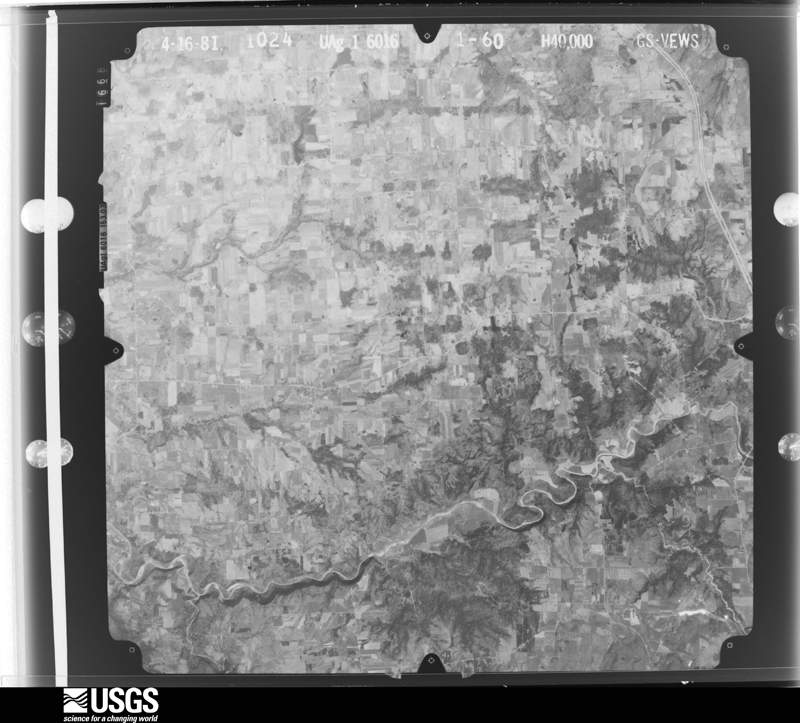 U.S. Geological Survey aerial photograph, 1981-04-01, scale 1:80000