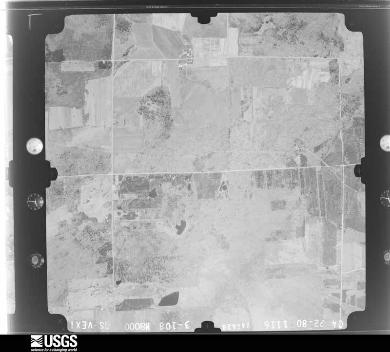 U.S. Geological Survey aerial photograph, 1980-04-01, scale 1:16000
