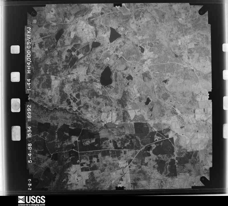 U.S. Geological Survey aerial photograph, 1988-05-01, scale 1:28000
