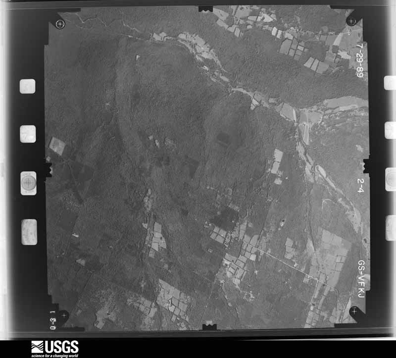 U.S. Geological Survey aerial photograph, 1989-07-01, scale 1:28000