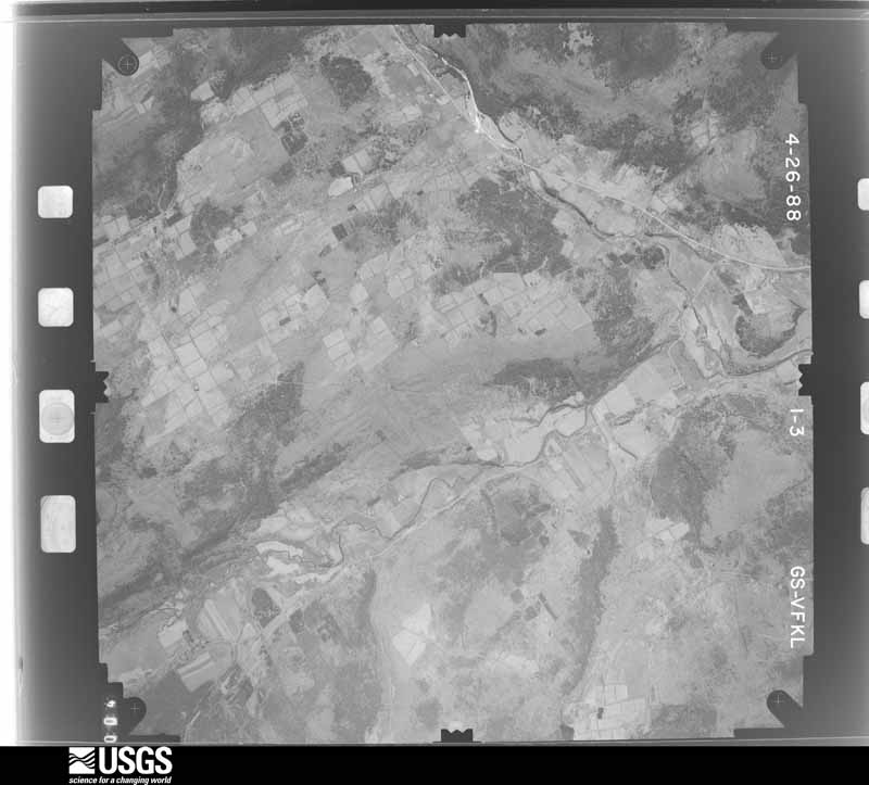 U.S. Geological Survey aerial photograph, 1988-04-01, scale 1:28000