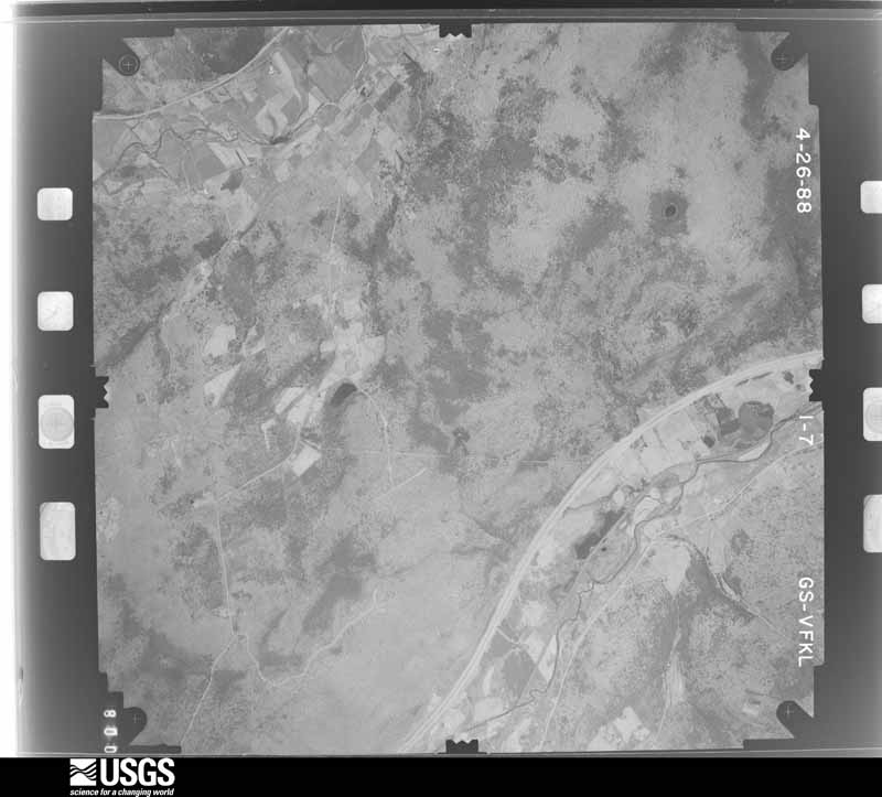 U.S. Geological Survey aerial photograph, 1988-04-01, scale 1:28000