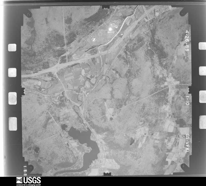 U.S. Geological Survey aerial photograph, 1988-04-01, scale 1:28000
