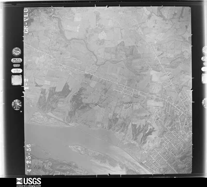 U.S. Geological Survey aerial photograph, 1956-04-25, scale 1:24000