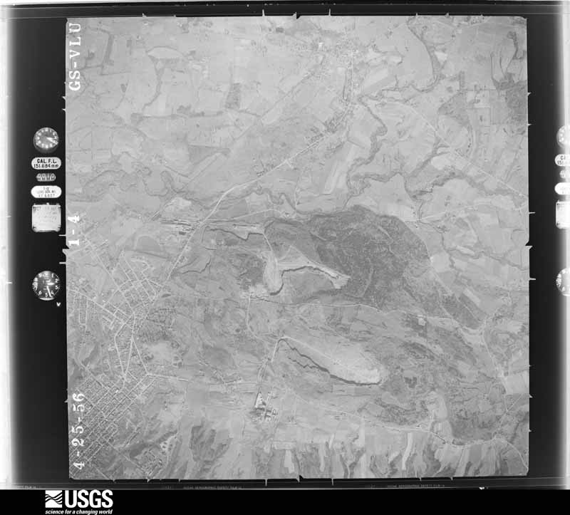 U.S. Geological Survey aerial photograph, 1956-04-25, scale 1:24000