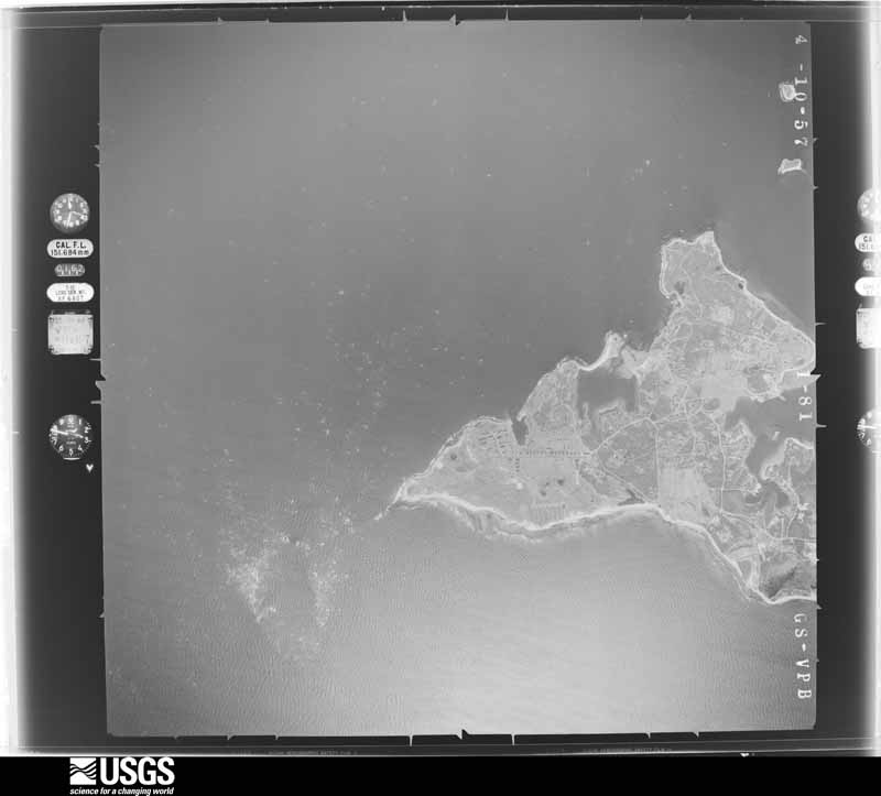 U.S. Geological Survey aerial photograph, 1957-04-10, scale 1:24000