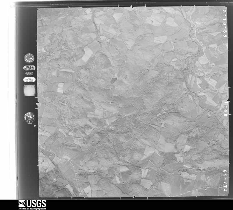 U.S. Geological Survey aerial photograph, 1958-05-10, scale 1:24000