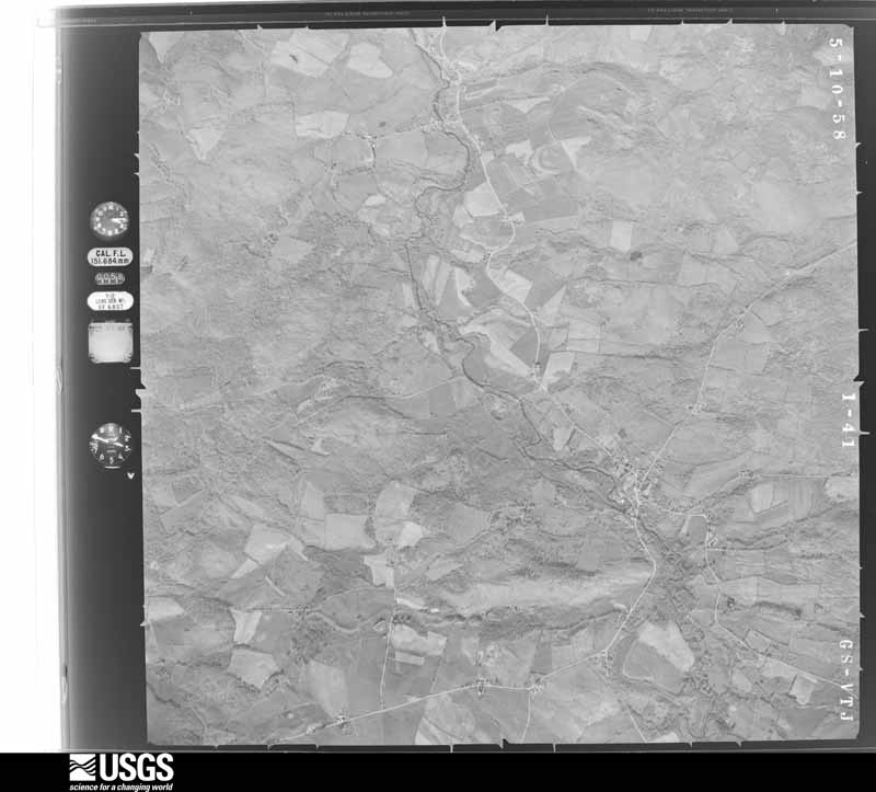 U.S. Geological Survey aerial photograph, 1958-05-10, scale 1:24000