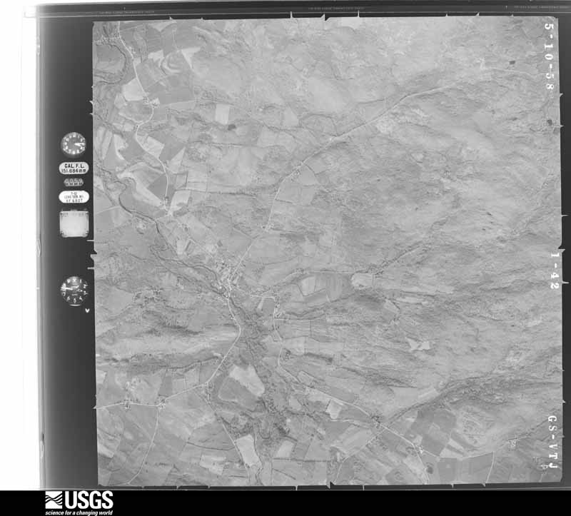 U.S. Geological Survey aerial photograph, 1958-05-10, scale 1:24000
