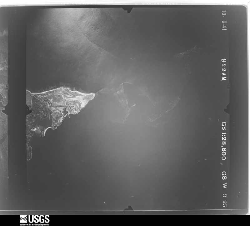 U.S. Geological Survey aerial photograph, 1941-10-09, scale 1:28800
