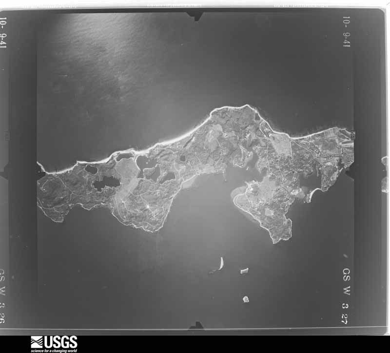 U.S. Geological Survey aerial photograph, 1941-10-09, scale 1:28800