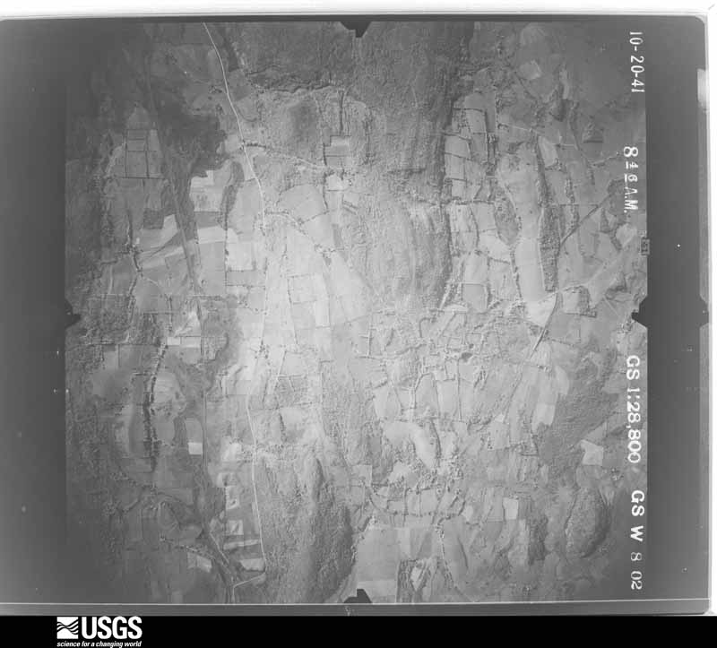 U.S. Geological Survey aerial photograph, 1941-10-20, scale 1:28800