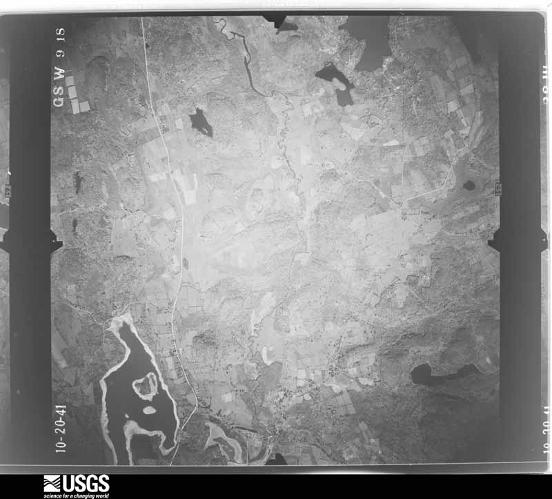 U.S. Geological Survey aerial photograph, 1941-10-20, scale 1:28800