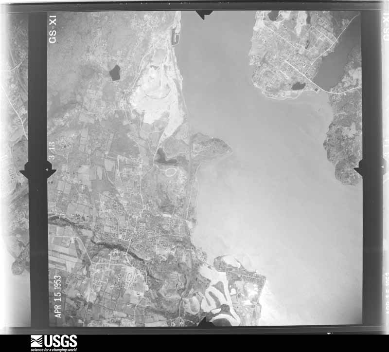 U.S. Geological Survey aerial photograph, 1953-04-15, scale 1:20000