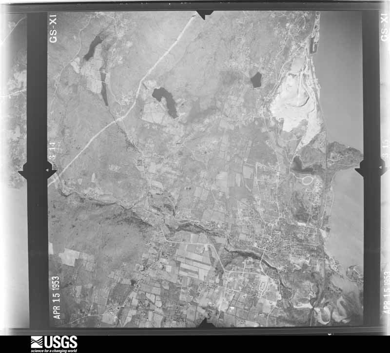 U.S. Geological Survey aerial photograph, 1953-04-15, scale 1:20000