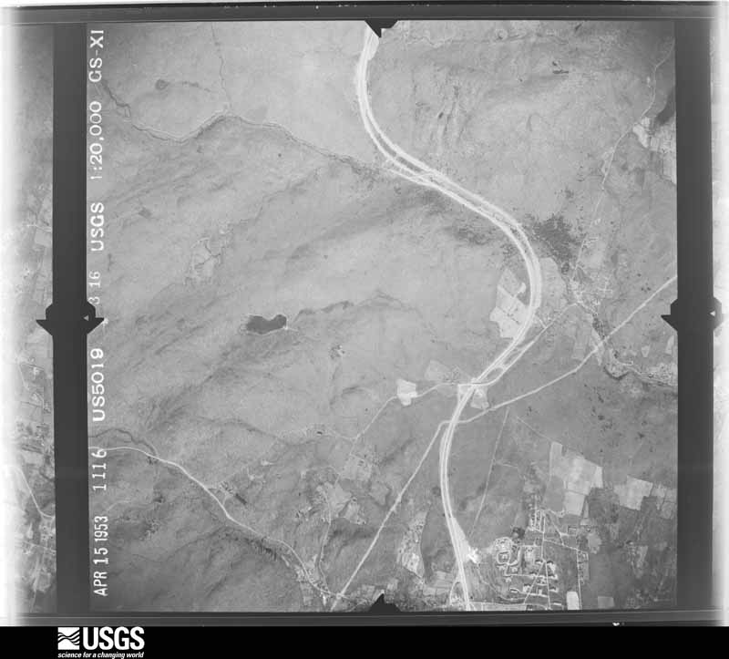 U.S. Geological Survey aerial photograph, 1953-04-15, scale 1:20000