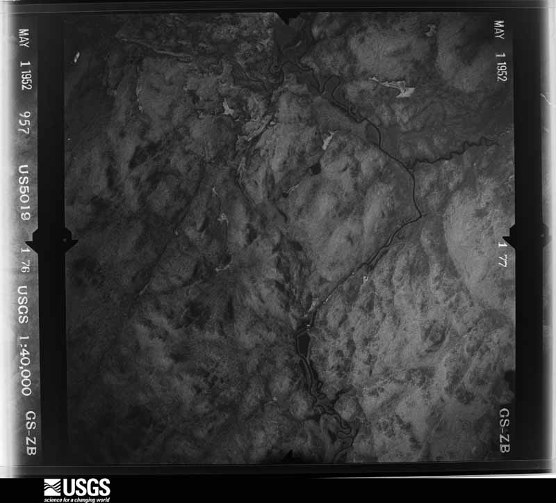 U.S. Geological Survey aerial photograph, 1952-05-01, scale 1:40000