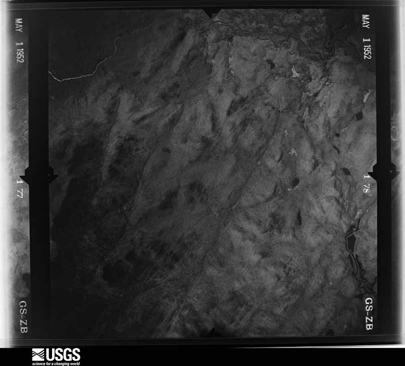 U.S. Geological Survey aerial photograph, 1952-05-01, scale 1:40000