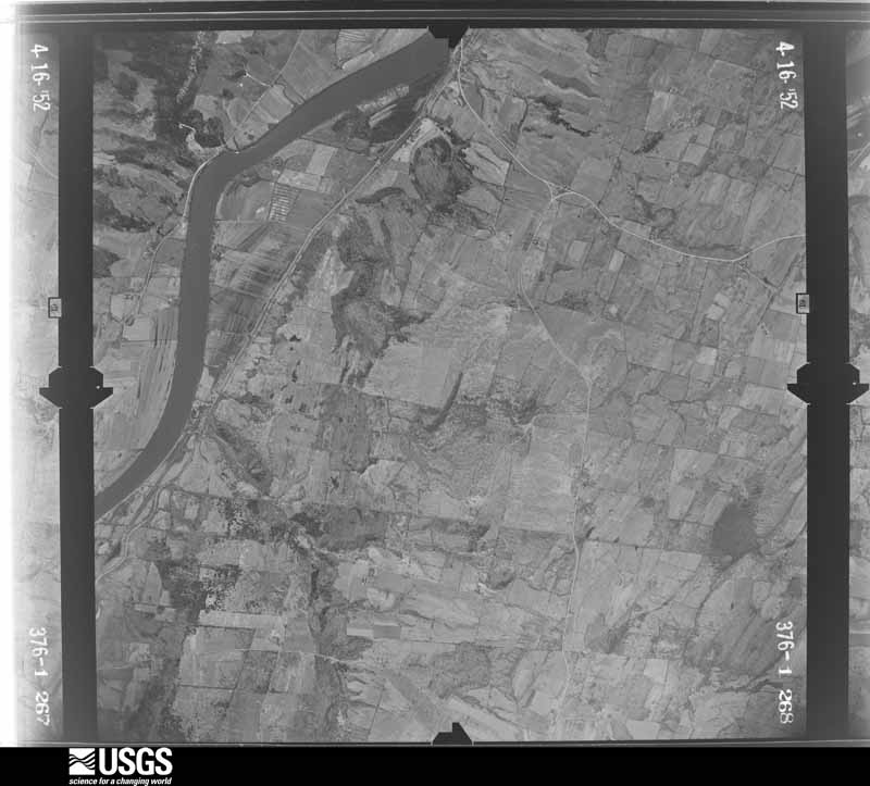 U.S. Geological Survey aerial photograph, 1952-04-16, scale 1:24000