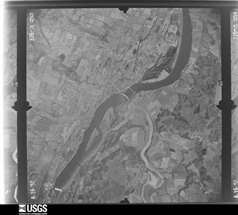 U.S. Geological Survey aerial photograph, 1952-04-16, scale 1:24000