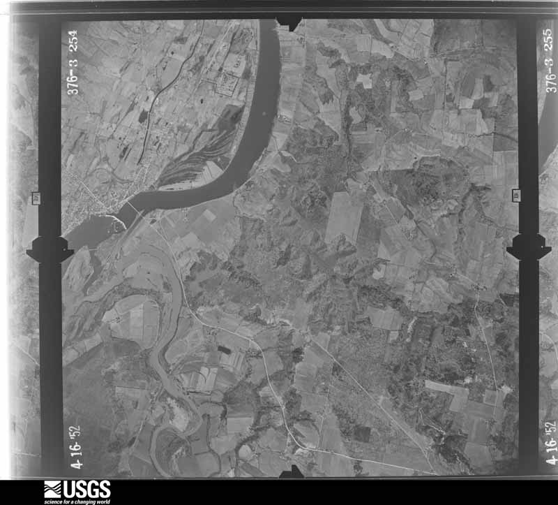 U.S. Geological Survey aerial photograph, 1952-04-16, scale 1:24000