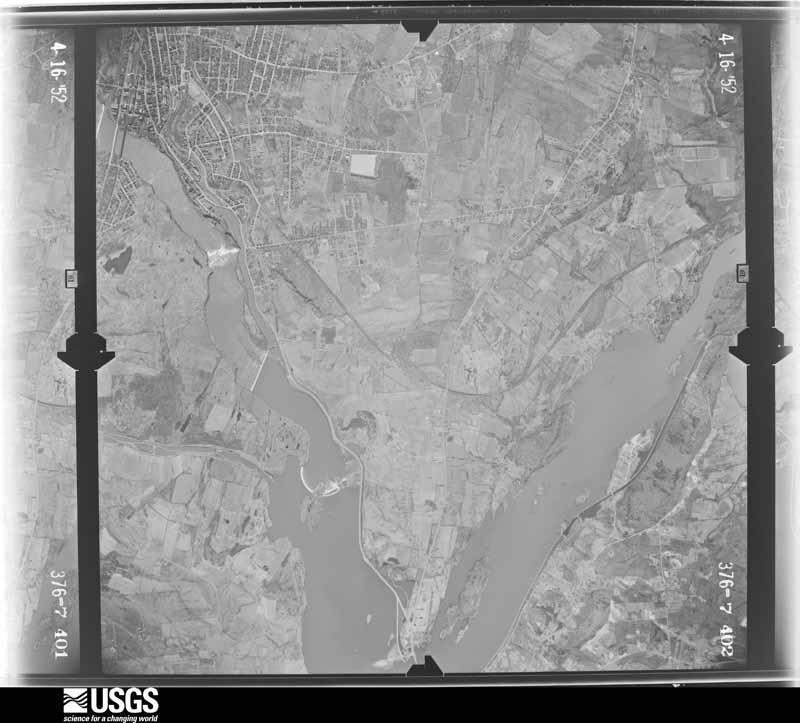 U.S. Geological Survey aerial photograph, 1952-04-16, scale 1:24000