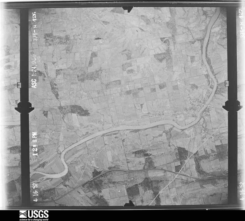 U.S. Geological Survey aerial photograph, 1952-04-16, scale 1:24000